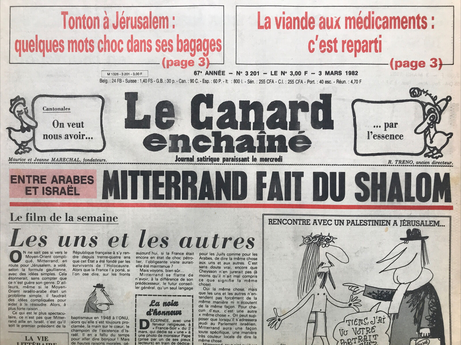 Couac ! | Acheter un Canard | Vente d'Anciens Journaux du Canard Enchaîné. Des Journaux Satiriques de Collection, Historiques & Authentiques de 1916 à 2004 ! | 3201