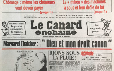 N° 3211 du Canard Enchaîné –  12 Mai 1982