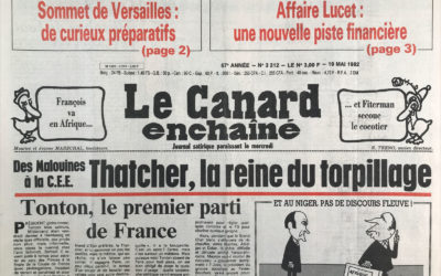 N° 3212 du Canard Enchaîné –  19 Mai 1982
