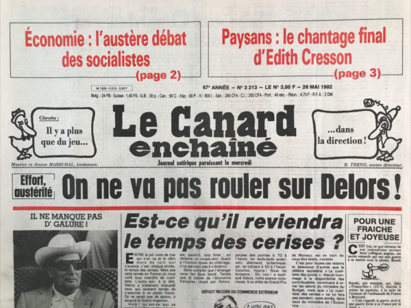 N° 3213 du Canard Enchaîné -  26 Mai 1982