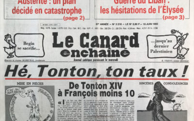 N° 3216 du Canard Enchaîné –  16 Juin 1982