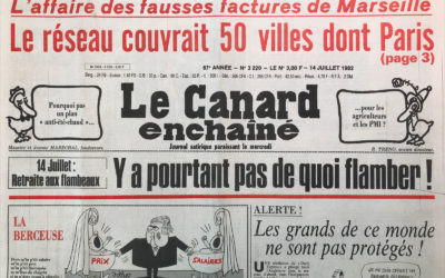 N° 3220 du Canard Enchaîné –  14 Juillet 1982