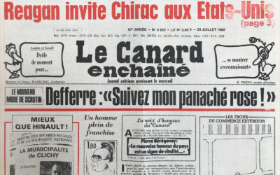 N° 3222 du Canard Enchaîné –  28 Juillet 1982