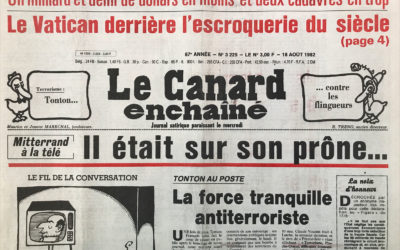 N° 3225 du Canard Enchaîné –  18 Août 1982