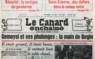 N° 3226 du Canard Enchaîné –  25 Août 1982