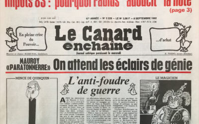 N° 3228 du Canard Enchaîné –  8 Septembre 1982