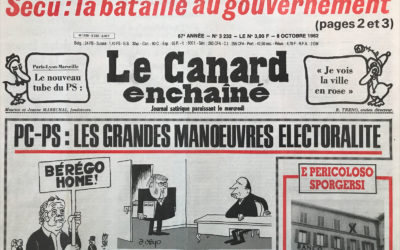 N° 3232 du Canard Enchaîné –  6 Octobre 1982