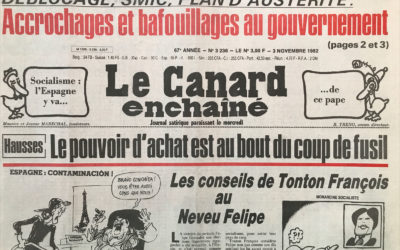 N° 3236 du Canard Enchaîné –  3 Novembre 1982