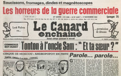 N° 3238 du Canard Enchaîné –  17 Novembre 1982