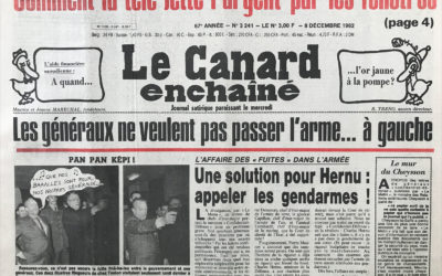 N° 3241 du Canard Enchaîné –  8 Décembre 1982