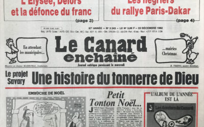 N° 3243 du Canard Enchaîné –  22 Décembre 1982