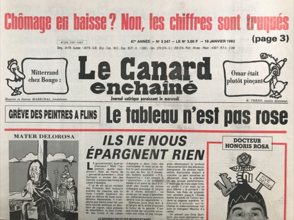 N° 3247 du Canard Enchaîné -  19 Janvier 1983
