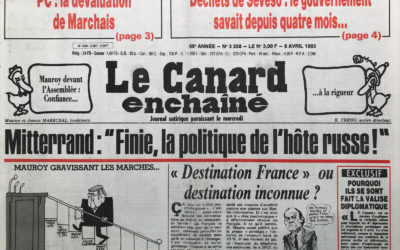 N° 3258 du Canard Enchaîné –  6 Avril 1983