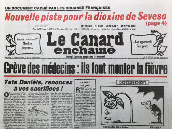 N° 3260 du Canard Enchaîné -  20 Avril 1983