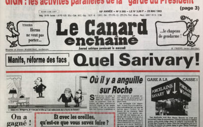 N° 3265 du Canard Enchaîné –  25 Mai 1983