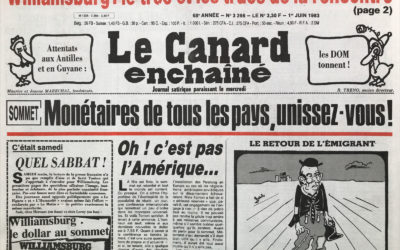 N° 3266 du Canard Enchaîné –  1 Juin 1983