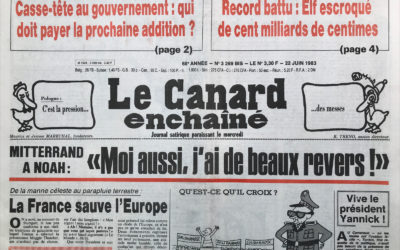 N° 3269 du Canard Enchaîné –  22 Juin 1983