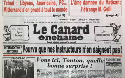 N° 3277 du Canard Enchaîné –  17 Août 1983