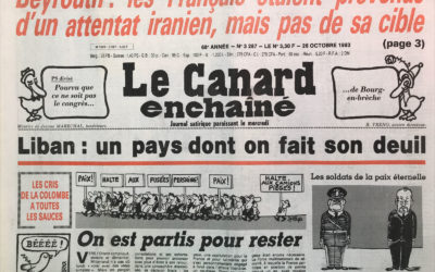 N° 3287 du Canard Enchaîné –  26 Octobre 1983