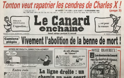N° 3294 du Canard Enchaîné –  14 Décembre 1983