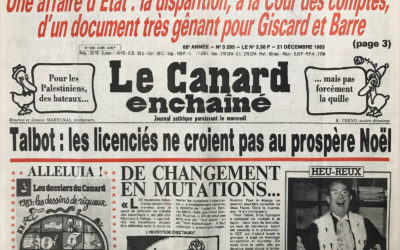 N° 3295 du Canard Enchaîné –  21 Décembre 1983