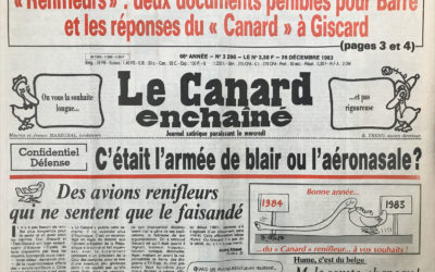 N° 3296 du Canard Enchaîné –  28 Décembre 1983