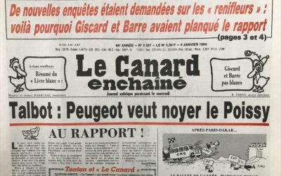 N° 3297 du Canard Enchaîné –  4 Janvier 1984
