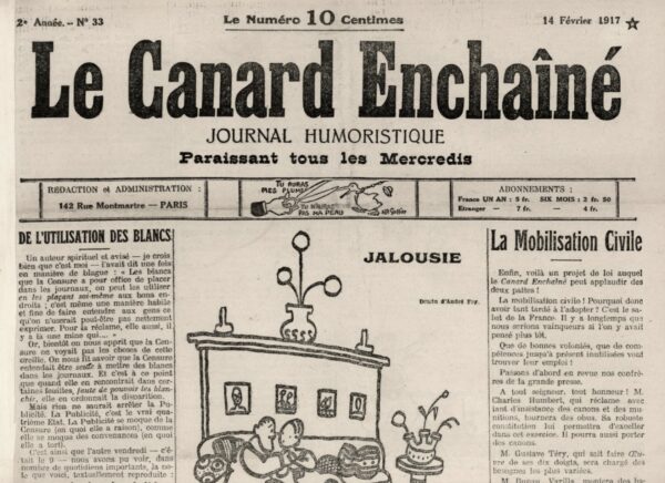 N° 33 du Canard Enchaîné -  14 Février 1917