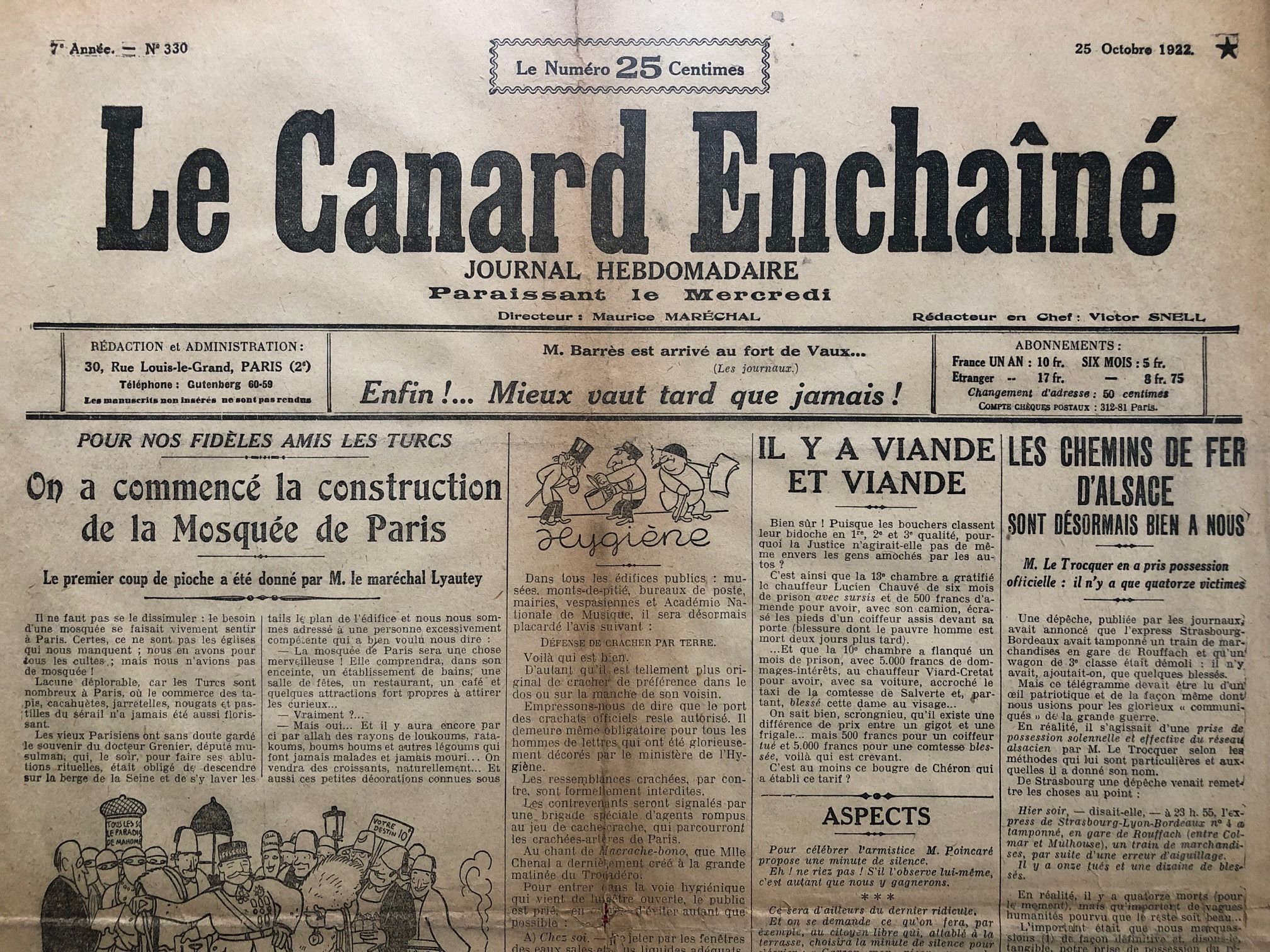 Couac ! | Acheter un Canard | Vente d'Anciens Journaux du Canard Enchaîné. Des Journaux Satiriques de Collection, Historiques & Authentiques de 1916 à 2004 ! | 330