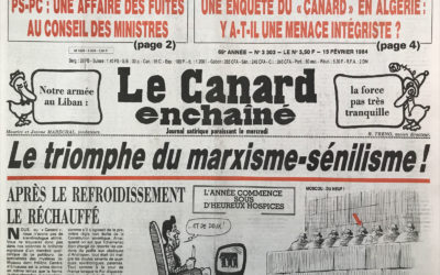 N° 3303 du Canard Enchaîné –  15 Février 1984