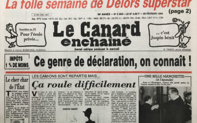 N° 3305 du Canard Enchaîné –  29 Février 1984