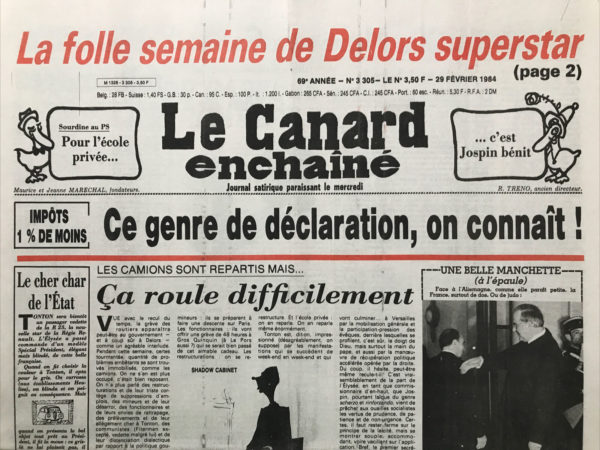 N° 3305 du Canard Enchaîné -  29 Février 1984