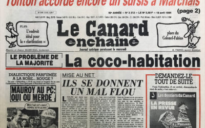 N° 3312 du Canard Enchaîné –  18 Avril 1984