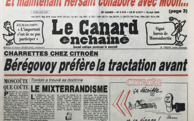 N° 3316 du Canard Enchaîné –  16 Mai 1984