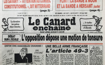 N° 3317 du Canard Enchaîné –  23 Mai 1984