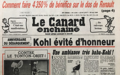 N° 3318 du Canard Enchaîné –  30 Mai 1984