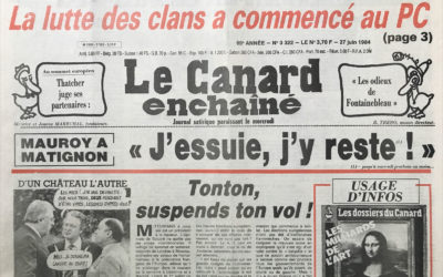 N° 3322 du Canard Enchaîné –  27 Juin 1984