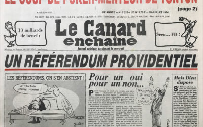 N° 3325 du Canard Enchaîné –  18 Juillet 1984