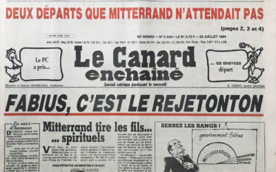 N° 3326 du Canard Enchaîné –  25 Juillet 1984