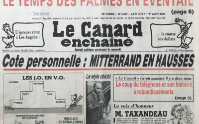 N° 3327 du Canard Enchaîné –  1 Août 1984
