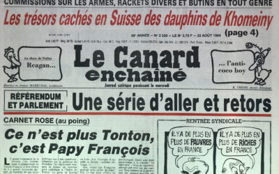 N° 3330 du Canard Enchaîné –  22 Août 1984