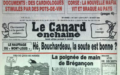 N° 3331 du Canard Enchaîné –  29 Août 1984