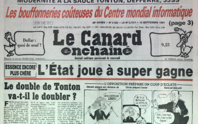 N° 3333 du Canard Enchaîné –  12 Septembre 1984
