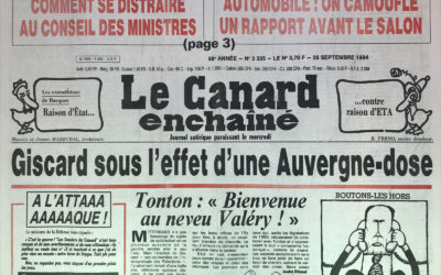 N° 3335 du Canard Enchaîné –  26 Septembre 1984