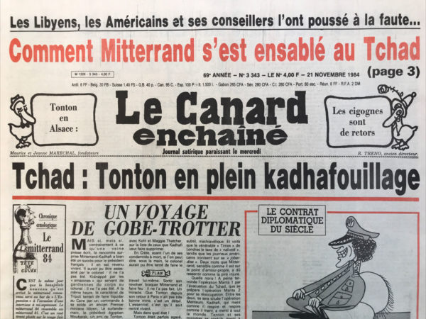 N° 3343 du Canard Enchaîné -  21 Novembre 1984
