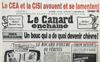 N° 3345 du Canard Enchaîné –  5 Décembre 1984