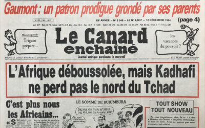 N° 3346 du Canard Enchaîné –  12 Décembre 1984