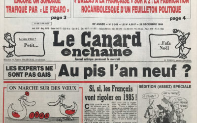 N° 3348 du Canard Enchaîné –  26 Décembre 1984