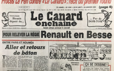 N° 3352 du Canard Enchaîné –  23 Janvier 1985