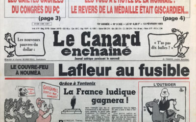 N° 3355 du Canard Enchaîné –  13 Février 1985